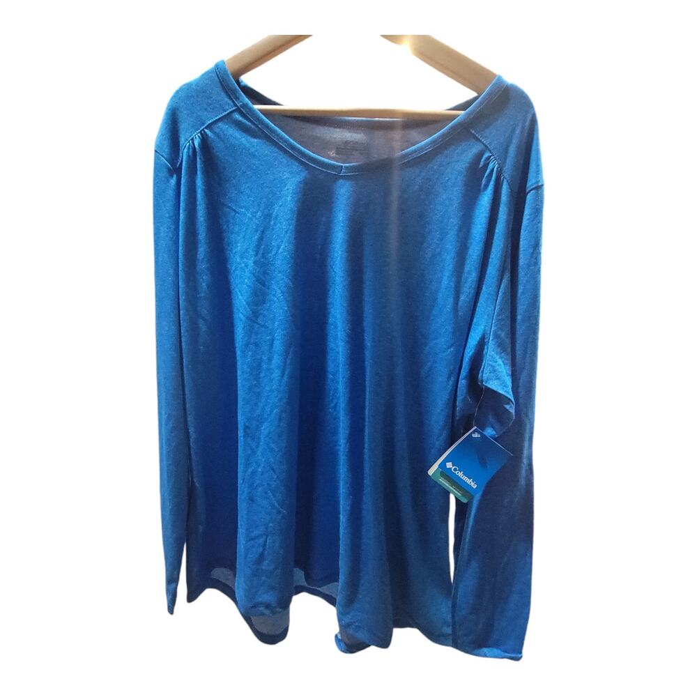 Columbia Long Sleeve Tee Thistle Ridge Omni Wick Size 3X